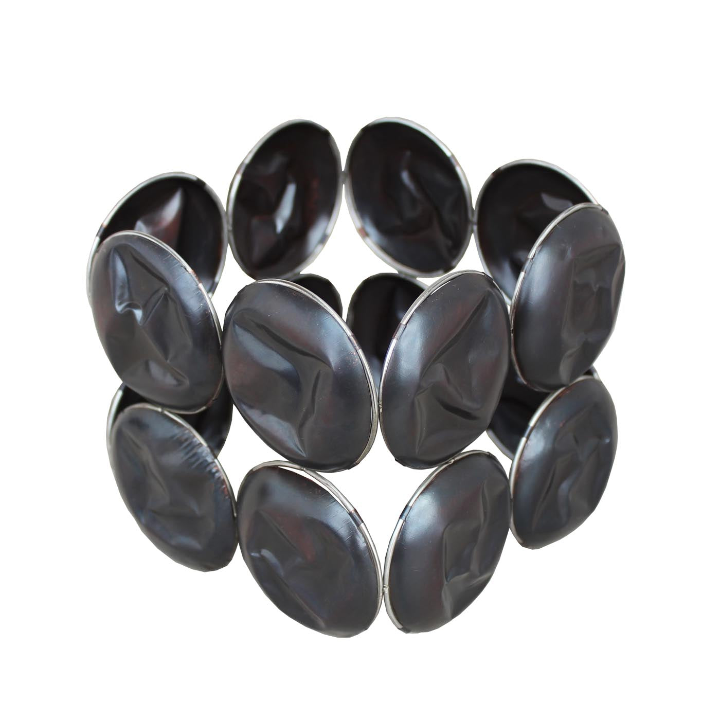 Circles Sculptural Form in Oxidised Copper & Steel